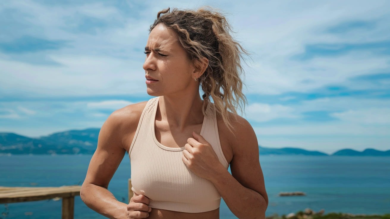 moteris patiria mėšlungį