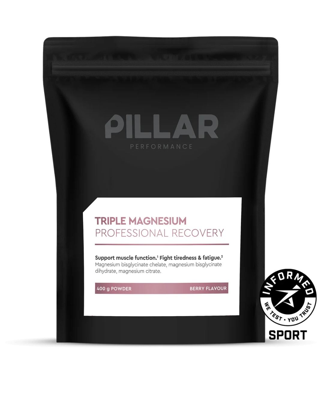 PILLAR TRIPLE MAGNESIUM POWDER - Berry (Value Pack 400 g) PILLAR TRIPLE MAGNESIUM POWDER - Berry (Value Pack 400 g)