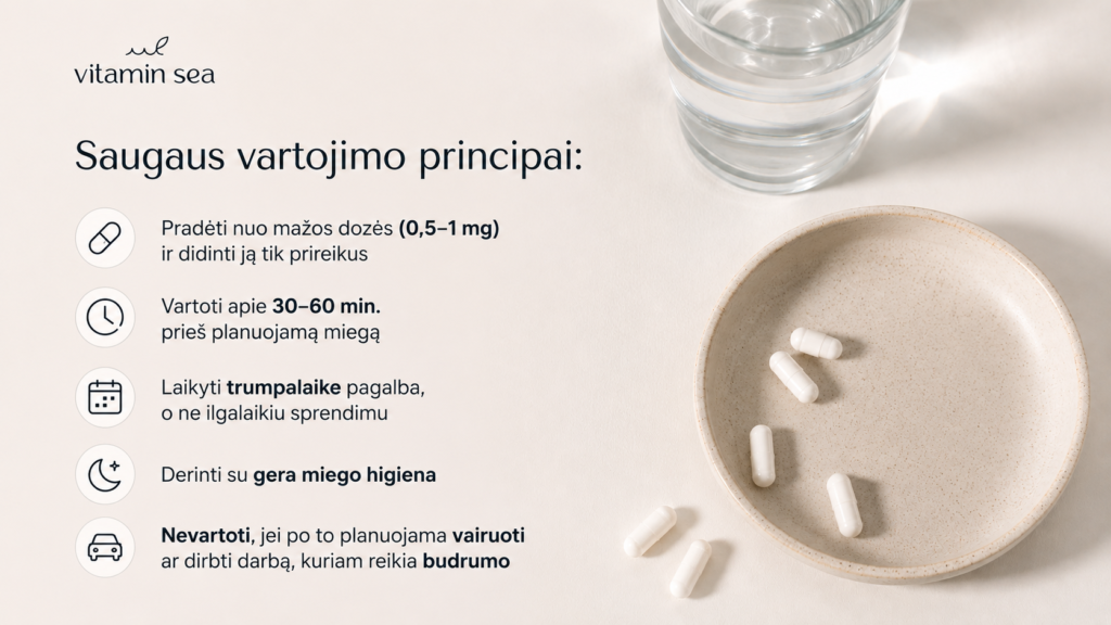Ar melatoninas kenkia sveikatai? Melatonino nauda, šalutinis poveikis ir saugus vartojimas