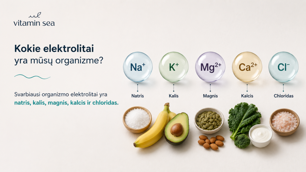 Elektrolitai – kas tai ir kodėl jie svarbūs organizmui?